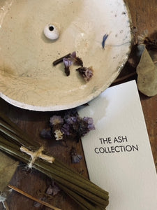 The Ash Collection Incense Raku pack - round peach white